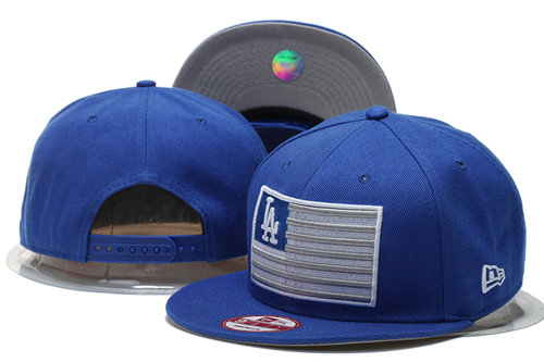 Los Angeles Dodgers Snapback Blue Hat GS 0620